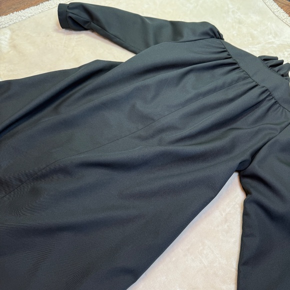 Vintage Bonders Ruffled Black Victorian Style Rain Coat - S (?) - c measurements - Picture 8 of 10